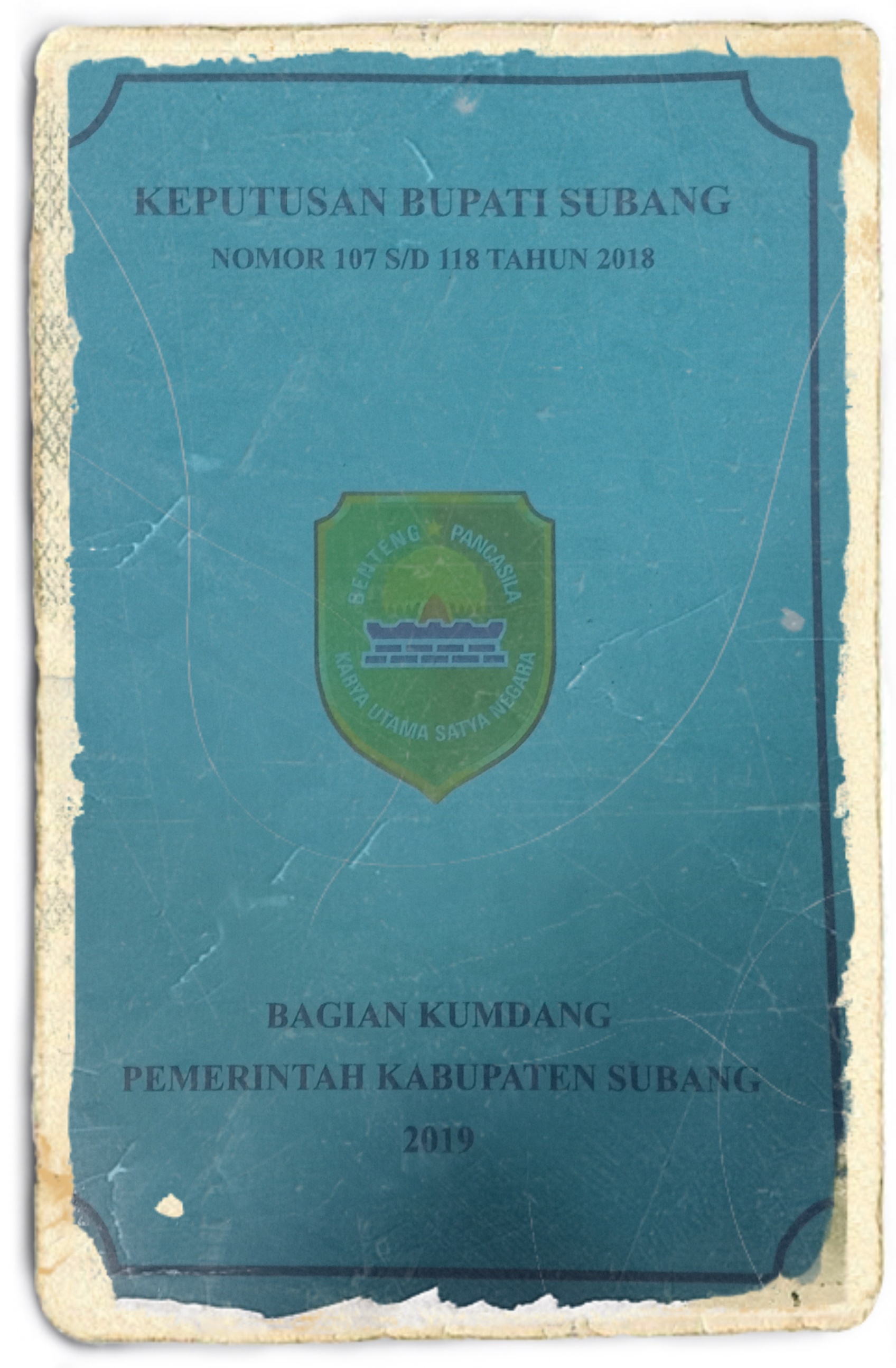 KEPUTUSAN BUPATI SUBANG NOMOR : 107 S/D 118 TAHUN 2018
