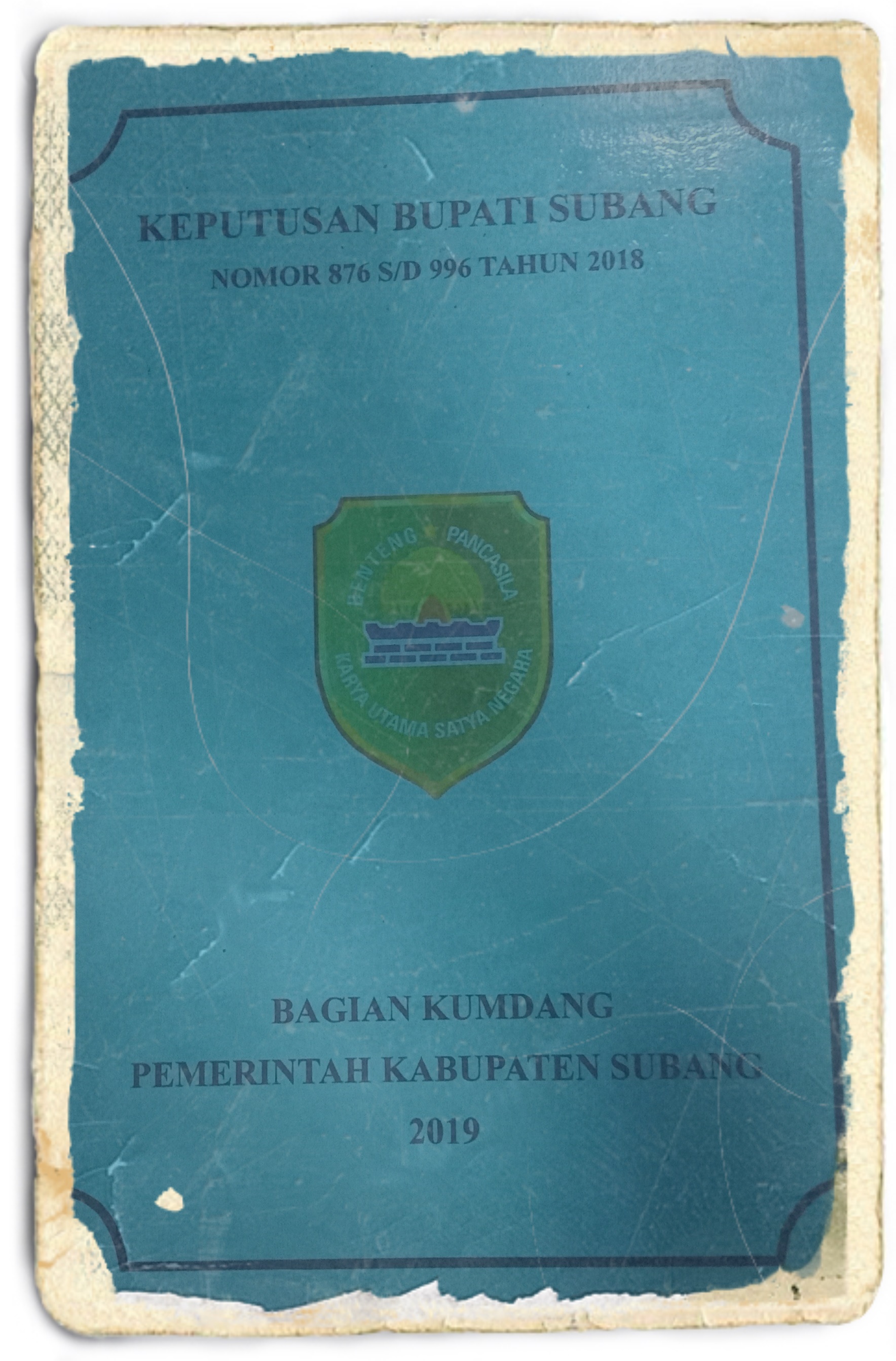 KEPUTUSAN BUPATI SUBANG NOMOR : 876  S/D  996 TAHUN 2018 