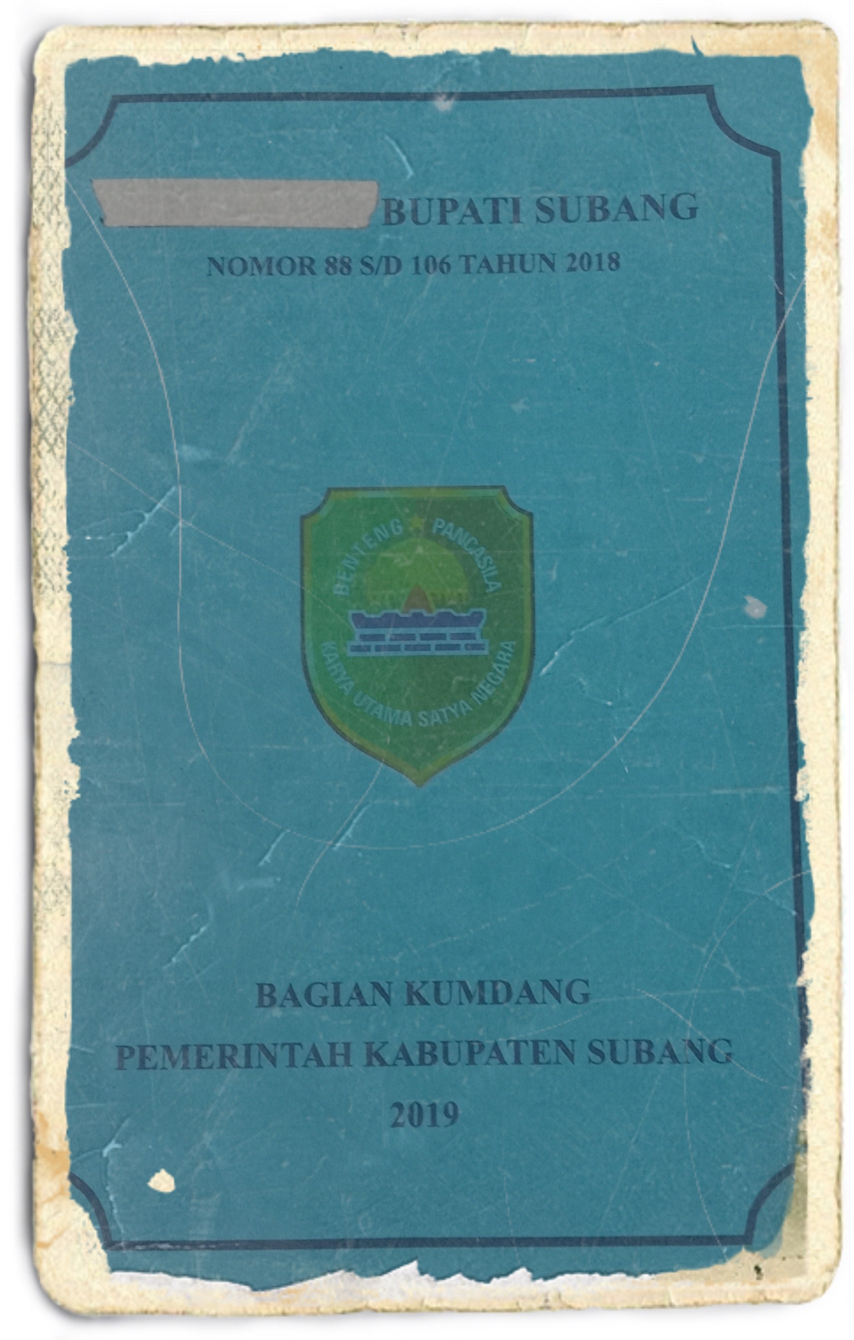PERATURAN BUPATI NOMOR: 88 S/D 106 TAHUN 2021