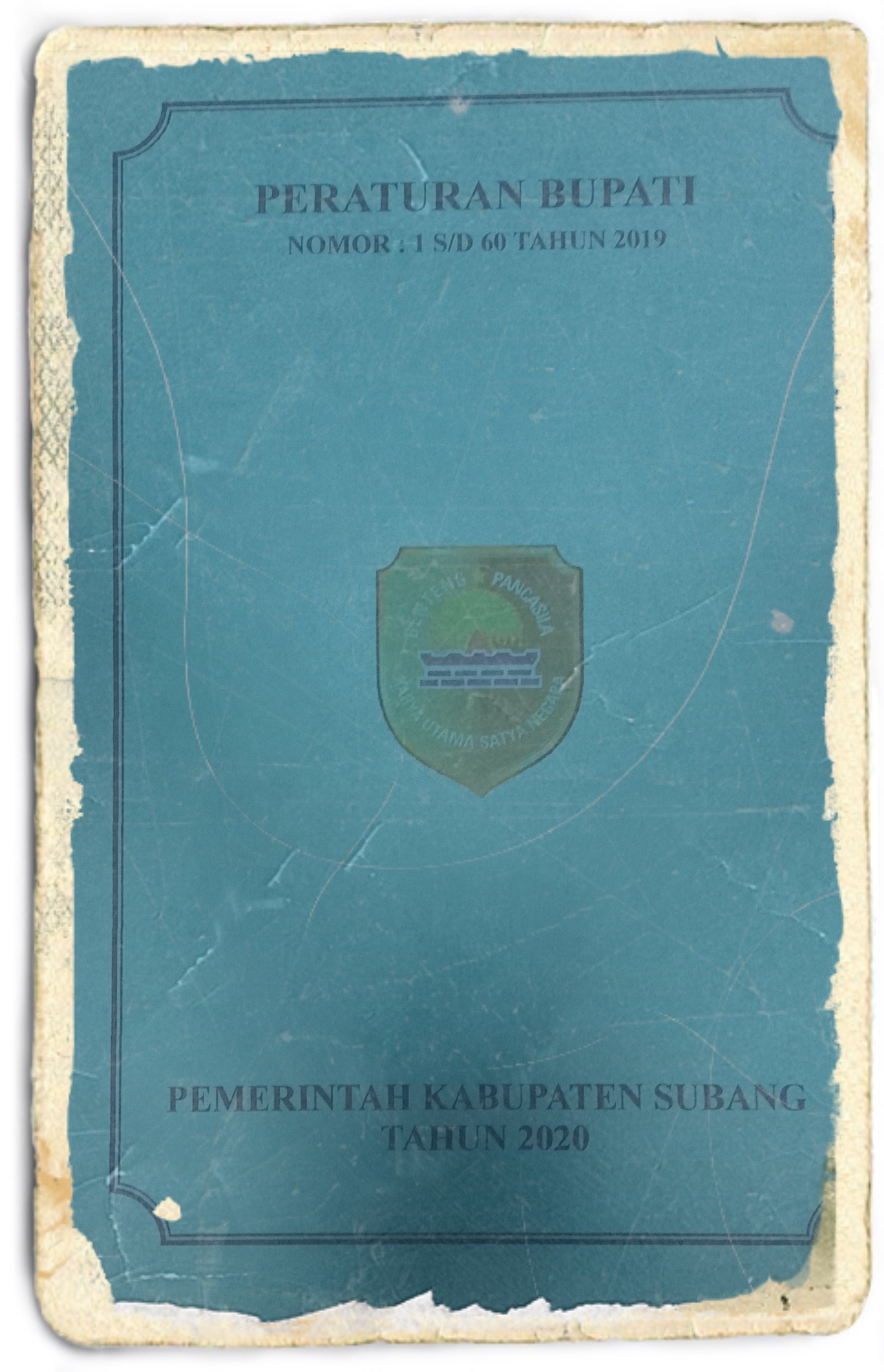 PERATURAN BUPATI NOMOR : 1 S/D 60 TAHUN 2019