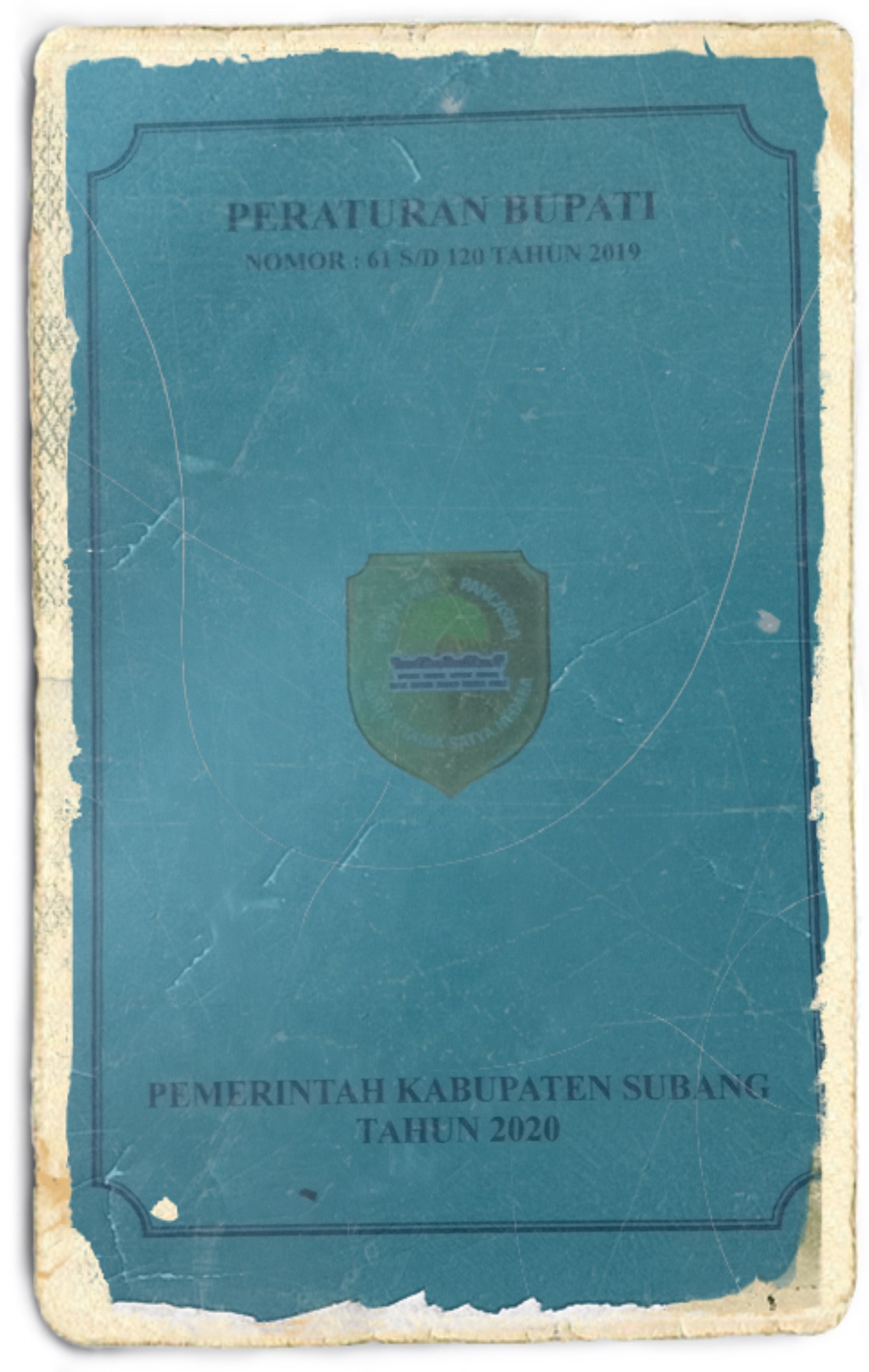 PERATURAN BUPATI NOMOR : 61 SD 120 TAHUN  2019 