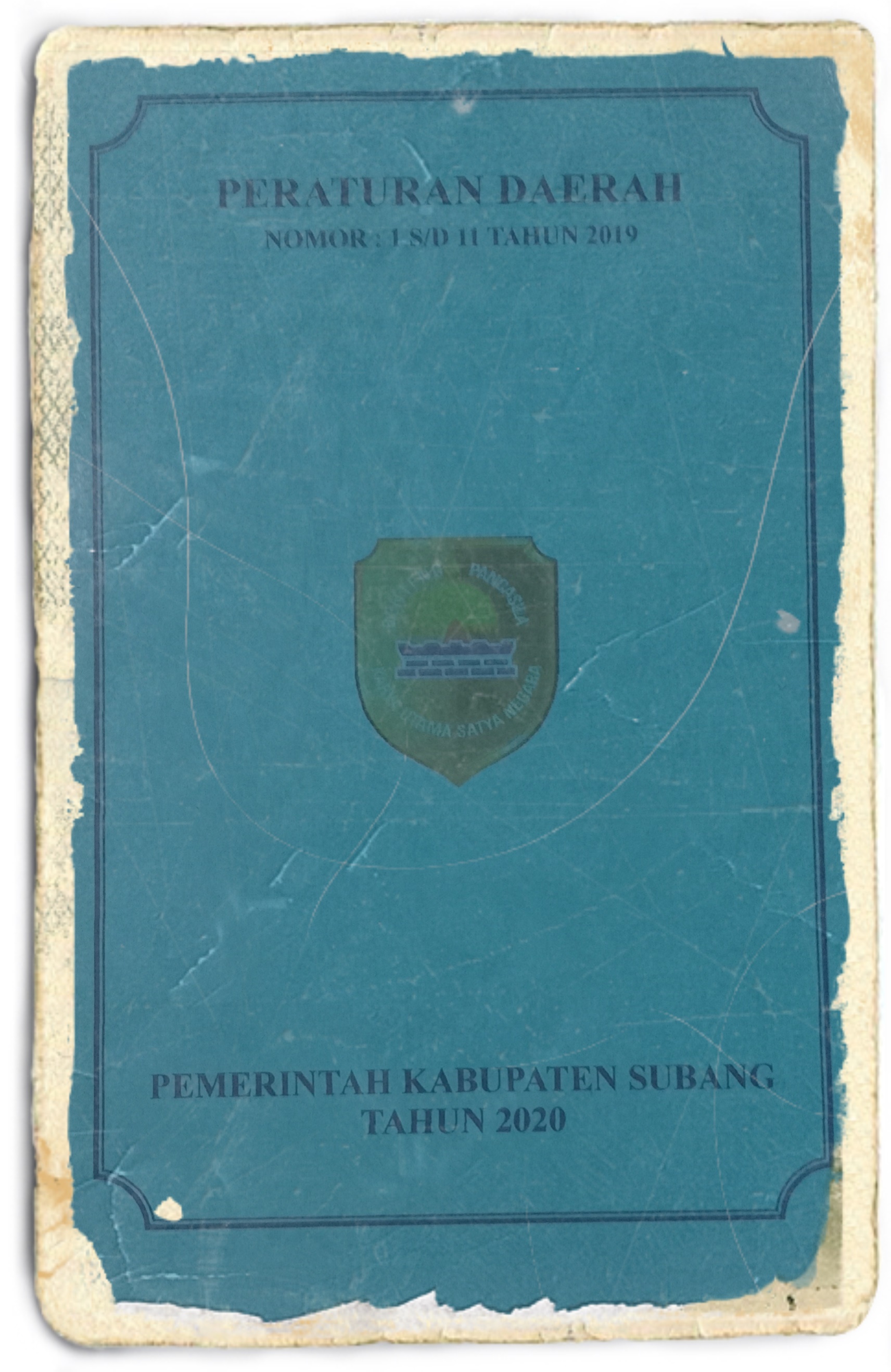 PERATURAN DAERAH NOMOR : 1 SD 11 TAHUN 2019
